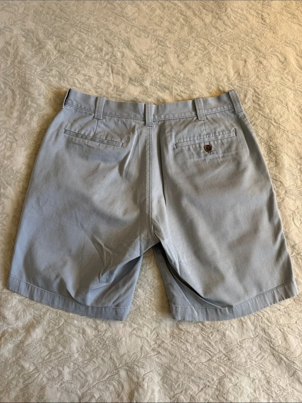 J. Crew Light Blue Mercantile Flex Flat Front Chino Shorts